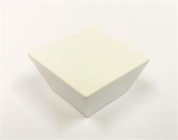 Furniture knob MATRIX BASIC white plaine surface