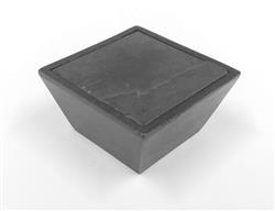 furniture knob MATRIX COMBI, black antracite with slate