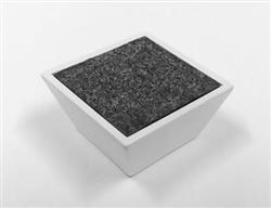bouton de meuble MATRIX COMBI, blanc avec remplissage de granit
