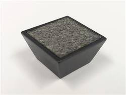 bouton de meuble MATRIX COMBI, bronze oxidé avec remplissage de granit