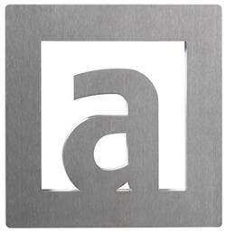 letter "a" 60 mm x 60 mm