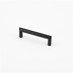 furniture handle, round, black, U form