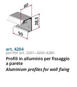 wall brace alu f 1 invisible fitting for rail 2201