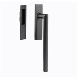 Luce lift up  window handle, rectangular  BLACK