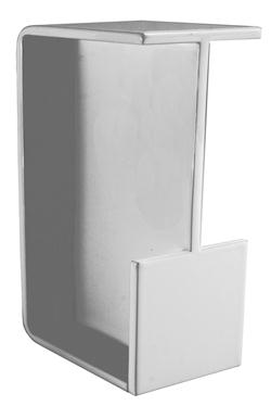 Slide handle rectangular white