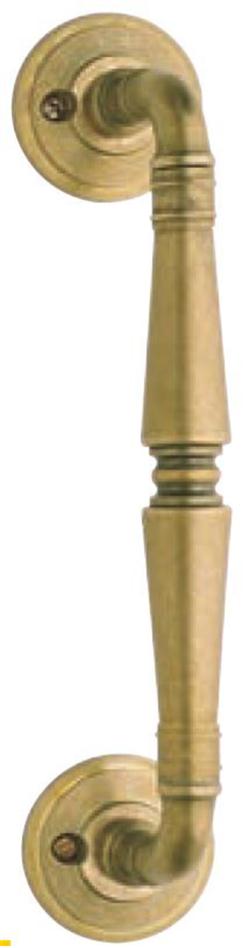 ginevra pullhandle straight brass rustic