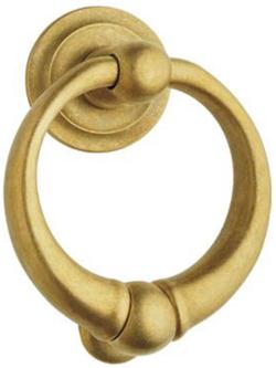 knocker brass rustic