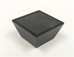 furniture knob MATRIX COMBI, oxidized bronze with slate