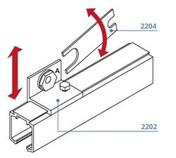 Muursteun voor VL.2201, serie 2200