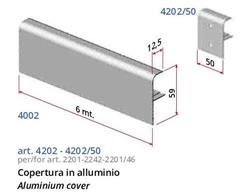 cover for  rail 2201 in alu f 1