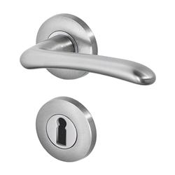 new castell poignée de porte r+e chrome satin