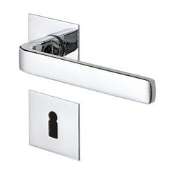 pure3 poignée de porte flat line r+e carré chrome