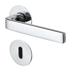 pure2 doorhandle flat line r+e round satin chrome