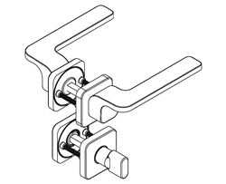 WC garnituur SoftLine chroom