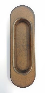 sliding door handle oval, rust