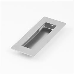 sliding door handle rectangular, stainless steel
