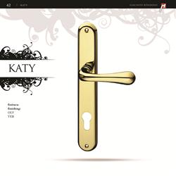 katy doorhandle on plate