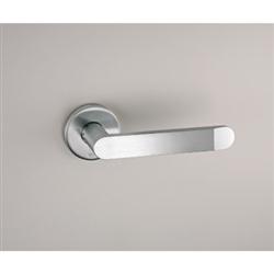 l doorhandle flat round rose 8.5mm