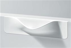 sliding door handle, nimesis smile straight corner, white