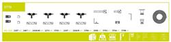 Kit for 2 doors synchrone and telescopique