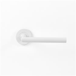 Doorhandle L form welded 16mm, white