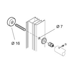 fixation simple passant pour alu/bois/pvc