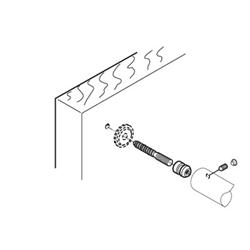 single not-passing fitting for wood