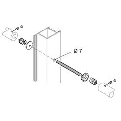 double fitting for wood/alu/pvc