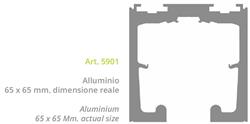 Rail en alu f 1 pour portes jusqu' à 400 kg