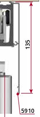 Embout en alu f 1 pour rail 5901