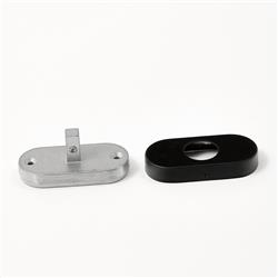 fitting knob fixed oval BLACK