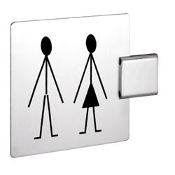 Pictogram "man-vrouw" (op voet)