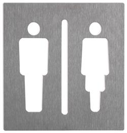 Pictogram "man-vrouw" 100 mm x 100 mm