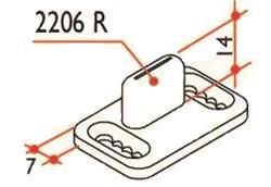 Nylon ondergeleider (regelbaar)