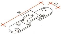 Ophangplaat voor 2203, 2208, 2212, 2216