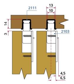 rail supérieur alu f1