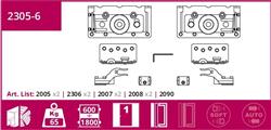 Aanpasbare voorliggende kastdeur van 18 mm tot 28 mm deurdikte