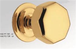 knob octagon brass varnished