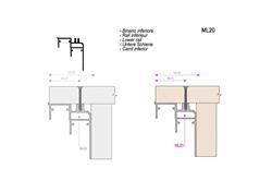 reforced inferior rail for master universal 6 m