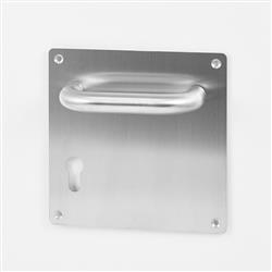 doorhandle U 19 mm on plate yale 72 mm 