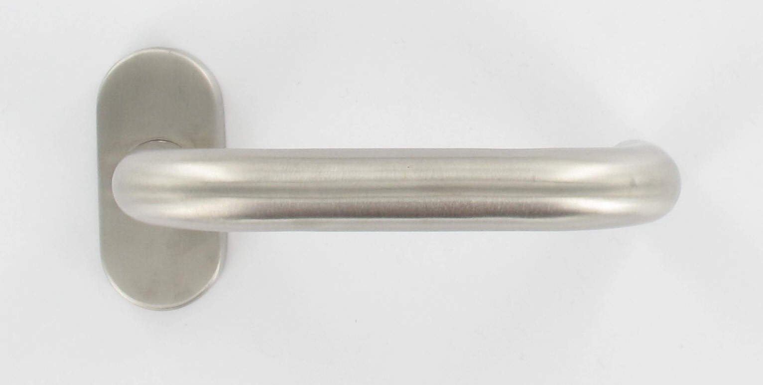 Product - poignée de porte forme U sur rosace ovale